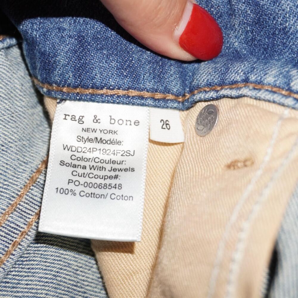 Rag-bone Women's Blue Shorts - Picture 6 of 7